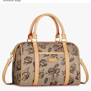 Barrel Floral Shoulder Bag